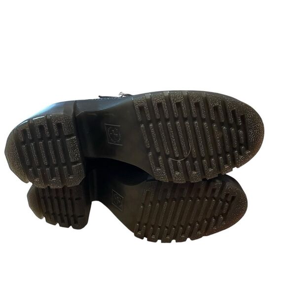 Dr. Martens Spence Piercing Leather Flared Heel Chelsea Boots Black size 10 Rare - Picture 4 of 7